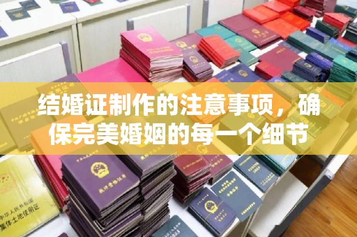 寿光结婚证制作的注意事项，确保完美婚姻的每一个细节